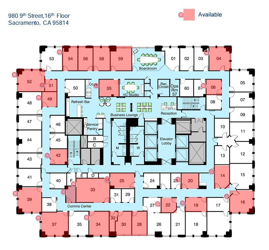 980 9th St, Sacramento, CA for lease Floor Plan- Image 1 of 1