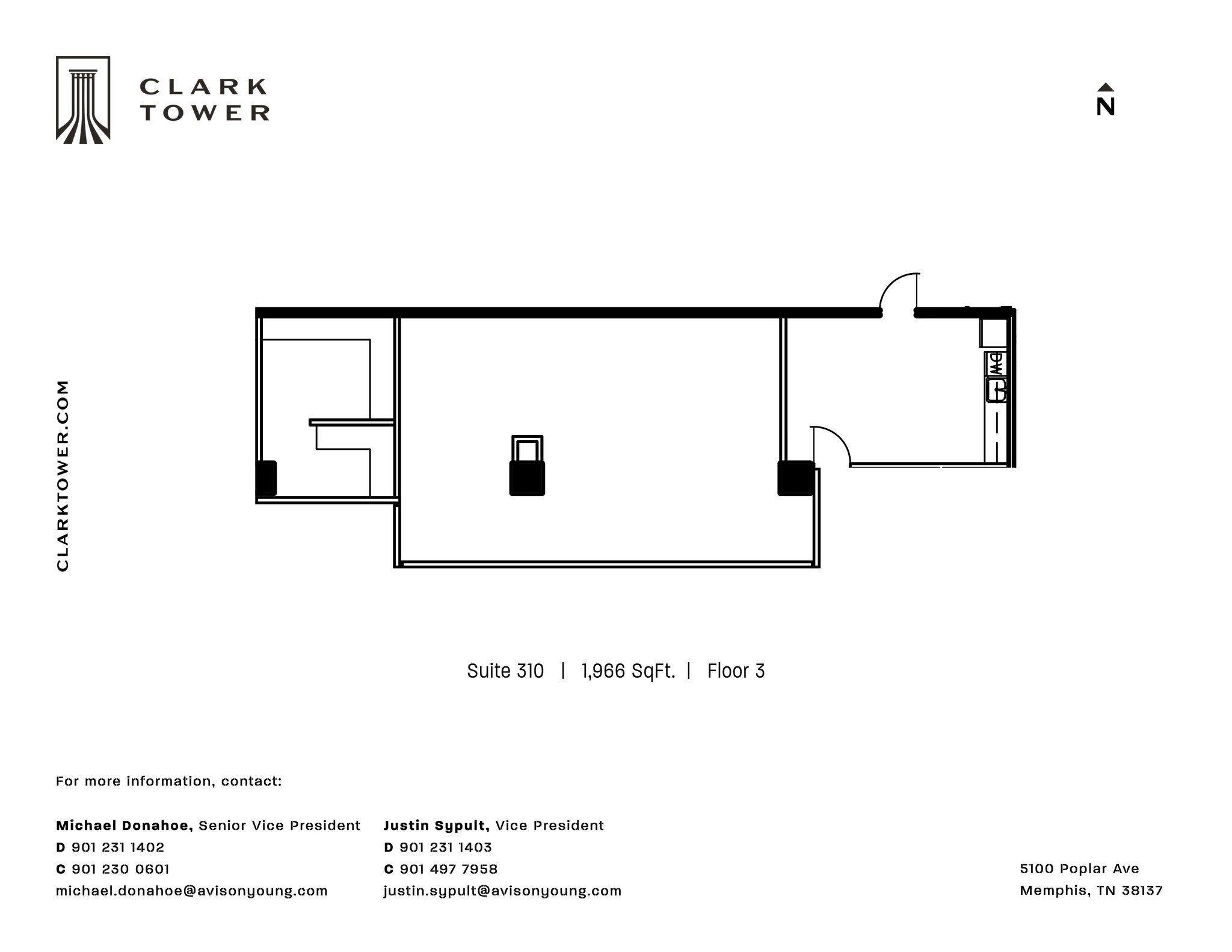 5100 Poplar Ave, Memphis, TN for lease Site Plan- Image 1 of 1