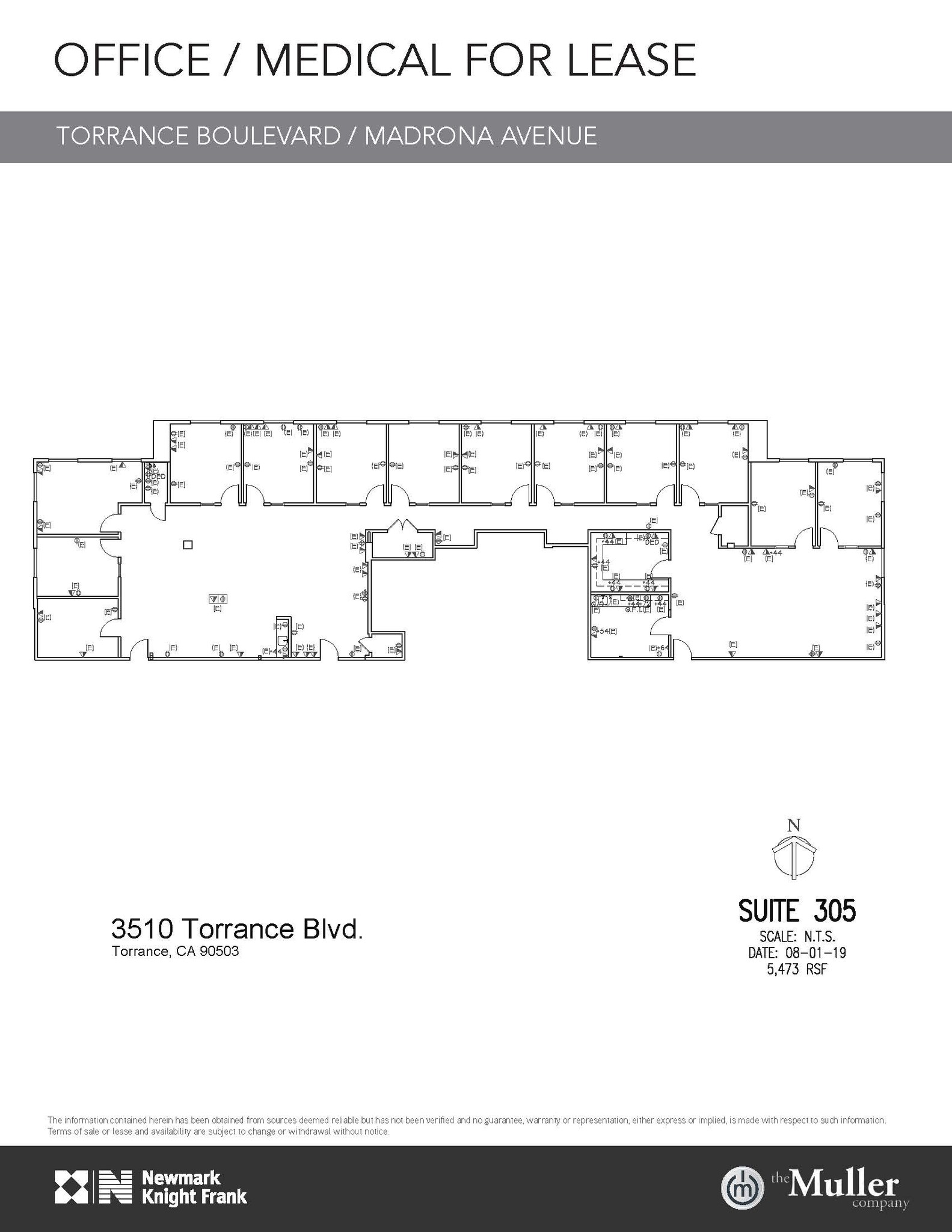 3400 Torrance Blvd, Torrance, CA for lease Floor Plan- Image 1 of 3