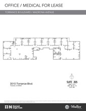 3400 Torrance Blvd, Torrance, CA for lease Floor Plan- Image 1 of 3