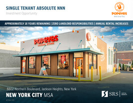 Popeyes | 18yrs Abs NNN w/ Annual Incrs - Drive Through Restaurant