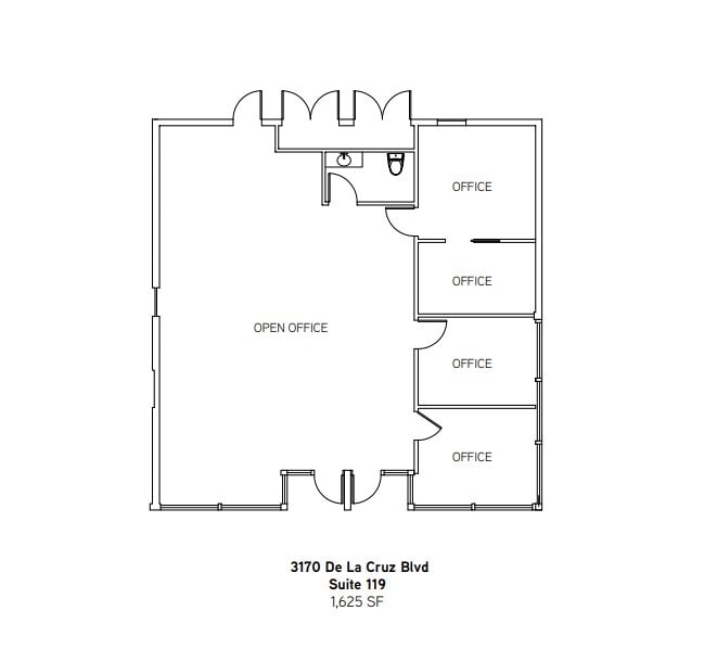 3100 De la Cruz Blvd, Santa Clara, CA for lease Floor Plan- Image 1 of 1