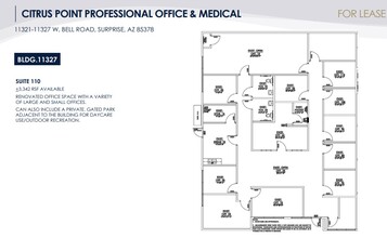 11327 W Bell Rd, Surprise, AZ for lease Floor Plan- Image 1 of 1