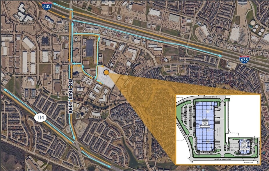 8000 Bent Branch Dr, Irving, TX for sale - Aerial - Image 2 of 3