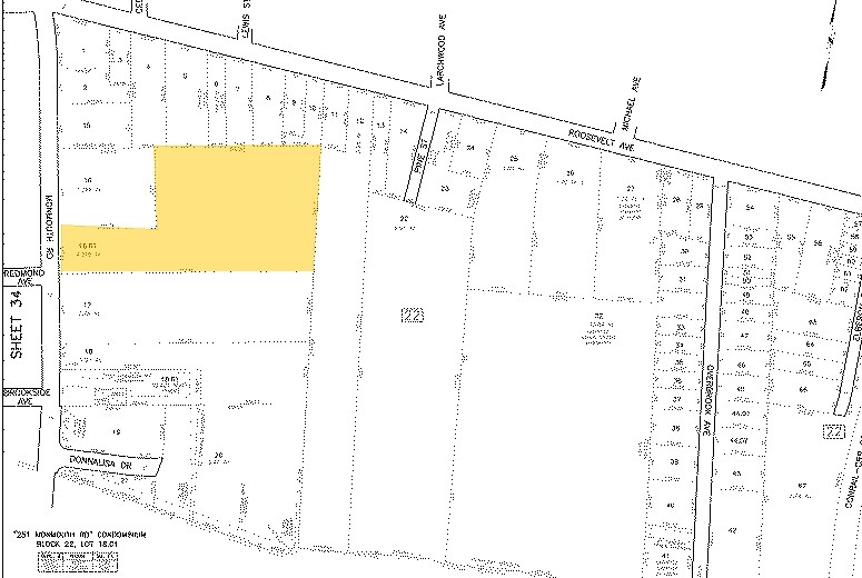 235-245 Monmouth Rd, Oakhurst, NJ for sale Plat Map- Image 1 of 1