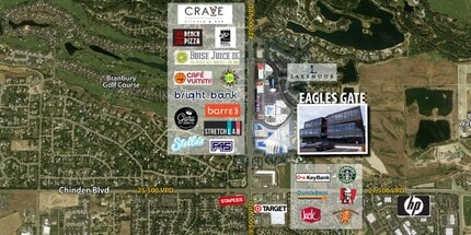 3187 S Stone Way, Eagle, ID - AERIAL map view