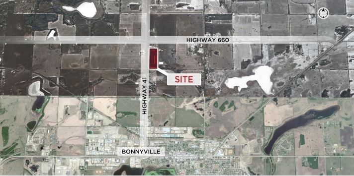 45521 660 Hwy, Bonnyville, AB for lease - Aerial - Image 3 of 5