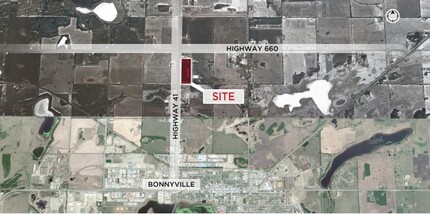 45521 660 Hwy, Bonnyville, AB - aerial  map view