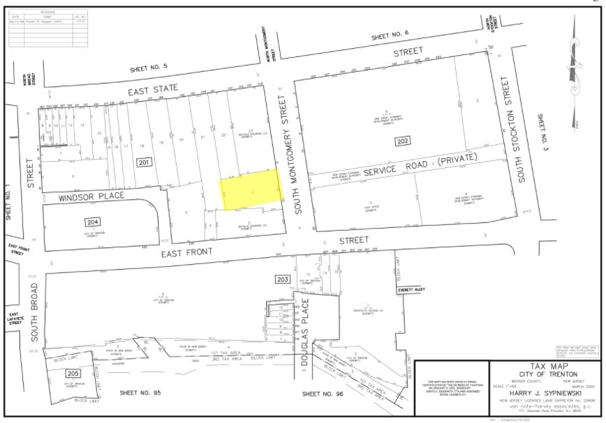 25 S Montgomery St, Trenton, NJ for lease Plat Map- Image 1 of 2