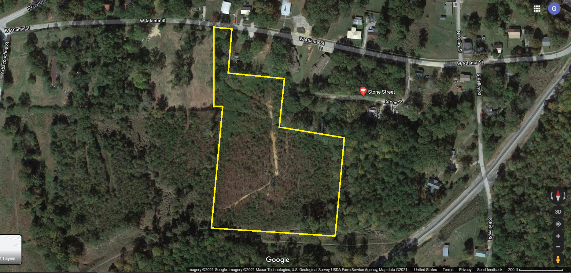 0 Stone, Tallapoosa, GA for sale Aerial- Image 1 of 1