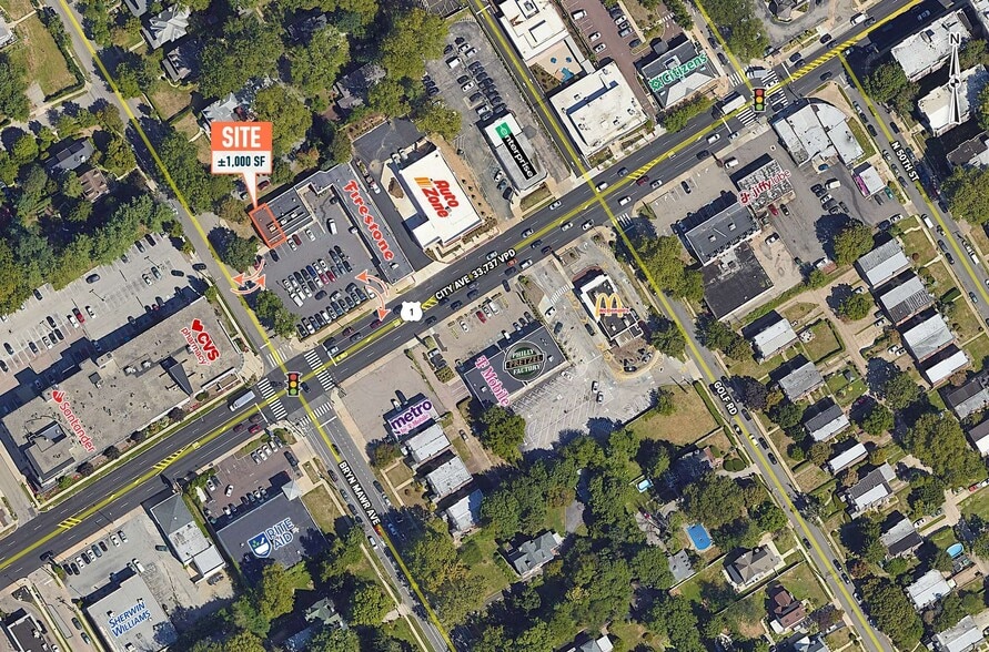 61 W City Ave, Bala Cynwyd, PA for lease - Aerial - Image 2 of 6