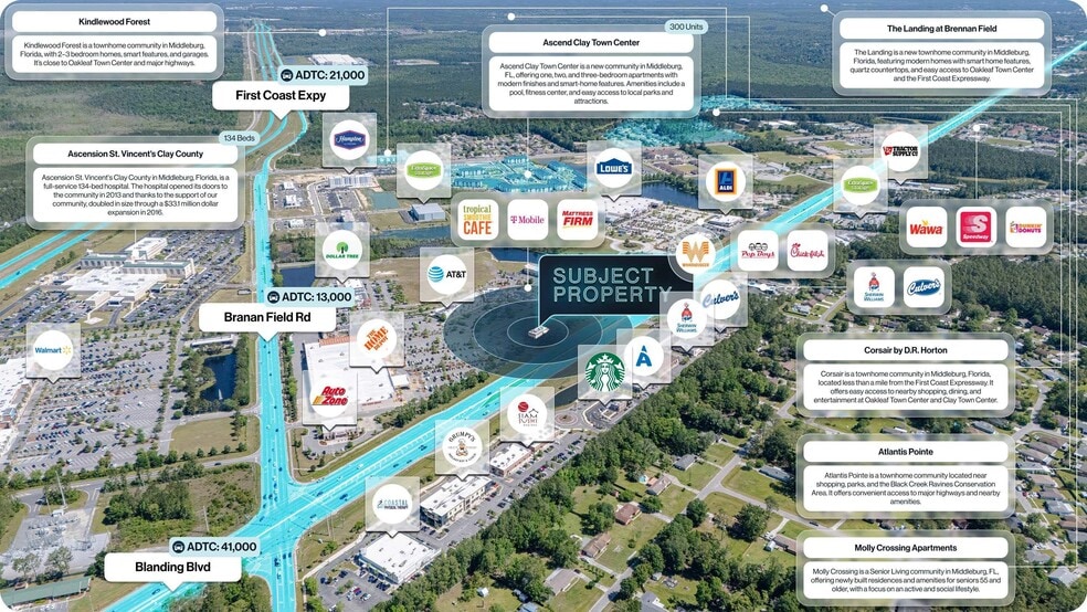 1778 Blanding Blvd, Middleburg, FL for sale - Aerial - Image 2 of 2