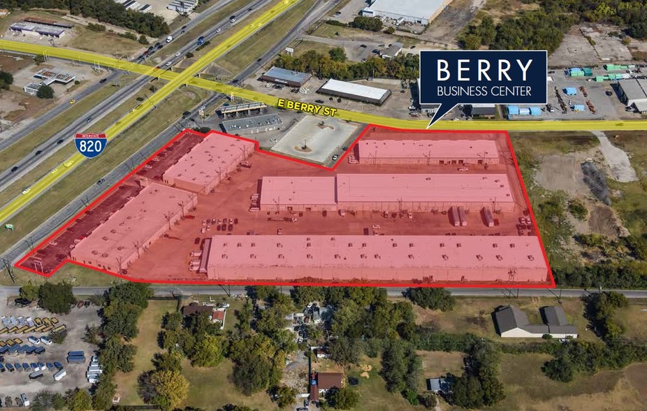 5848-5884 E Berry St, Fort Worth, TX for lease - Aerial - Image 1 of 14