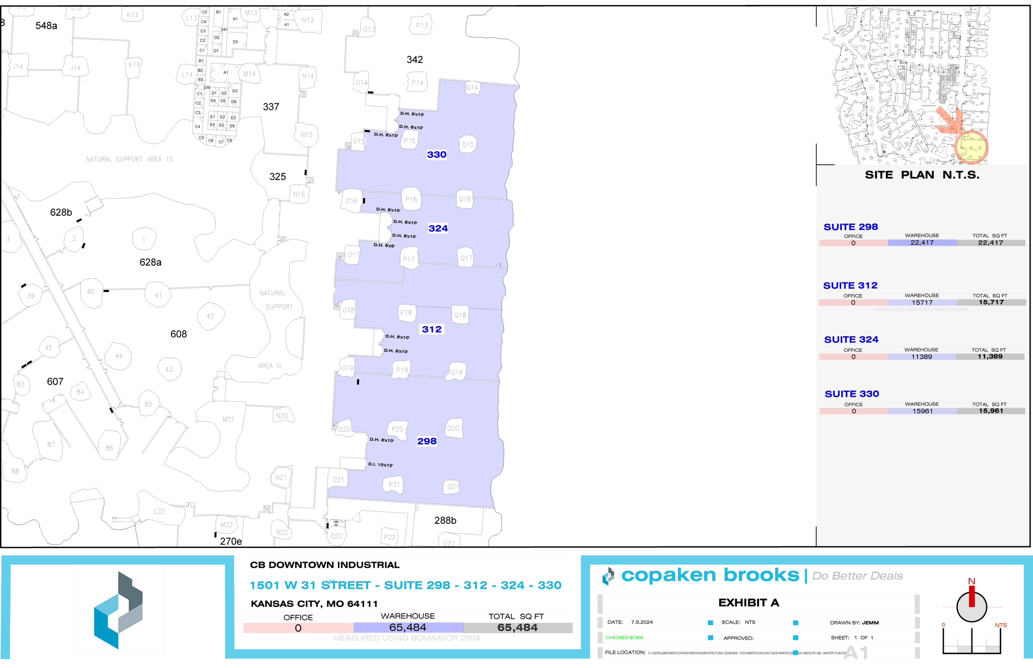 3101-3150 Mercier St, Kansas City, MO for lease Floor Plan- Image 1 of 2