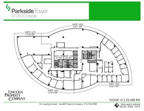 3500 Maple Ave, Dallas, TX for lease Floor Plan- Image 1 of 1