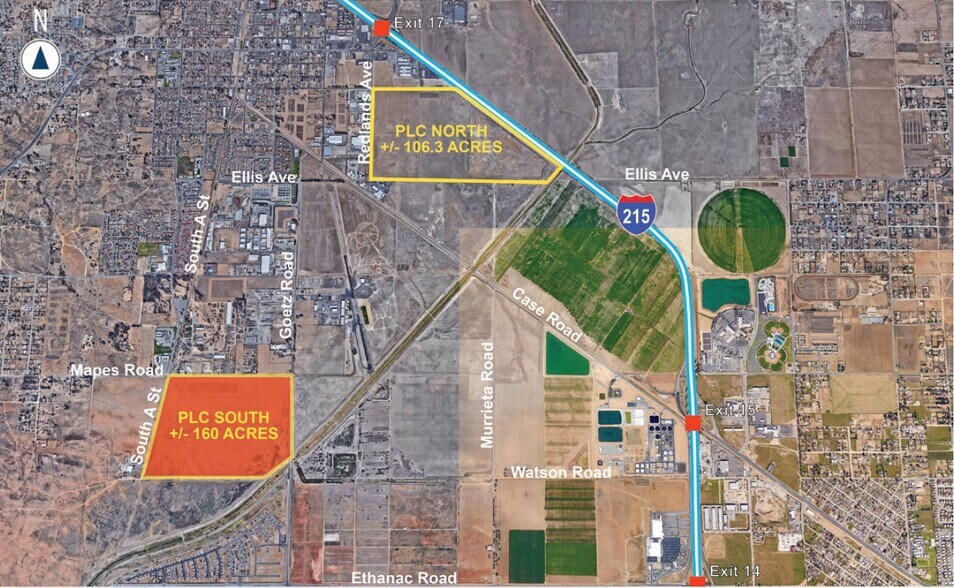 Mapes St, Perris, CA for lease - Aerial - Image 3 of 3