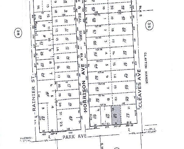 947-957 Park Ave, San Jose, CA for lease - Plat Map - Image 2 of 4
