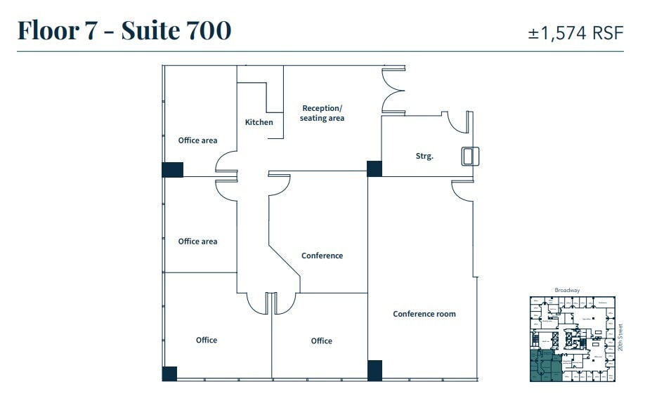 1970 Broadway, Oakland, CA for lease Floor Plan- Image 1 of 1