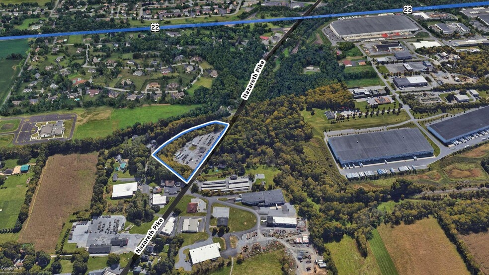 146-154 Nazareth Pike, Bethlehem, PA for sale - Aerial - Image 2 of 6