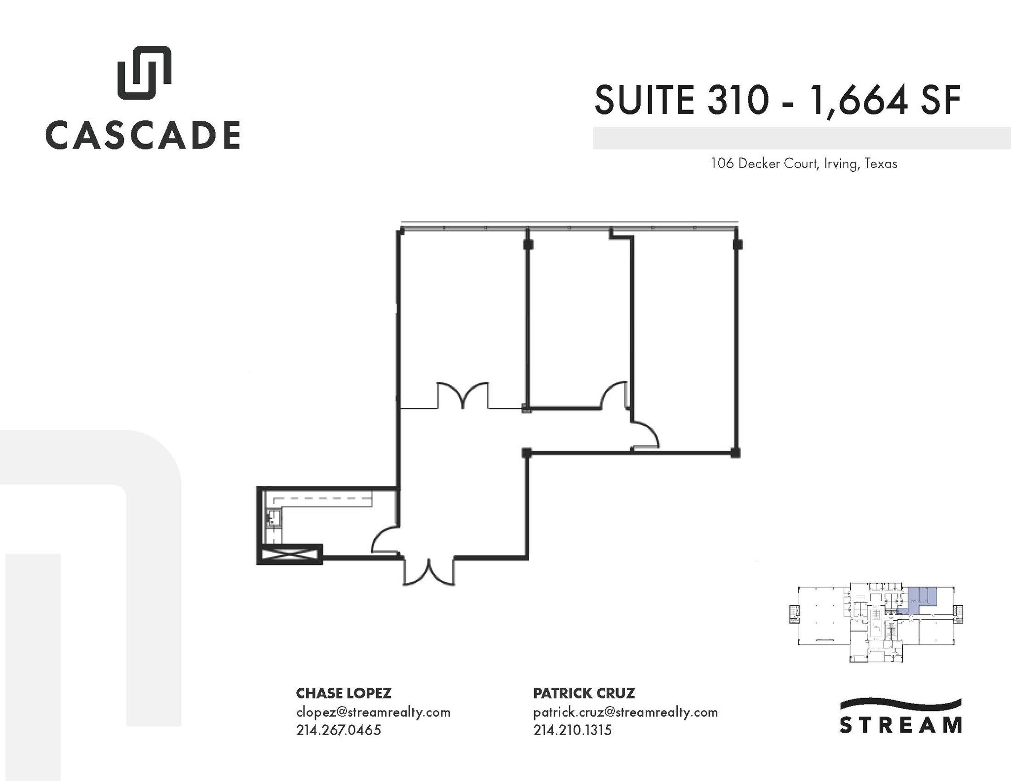 104 Decker Ct, Irving, TX for lease Floor Plan- Image 1 of 1