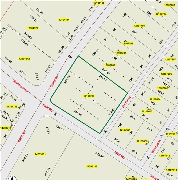 2115-2135 Southend Dr, Charlotte, NC for lease - Plat Map - Image 2 of 8