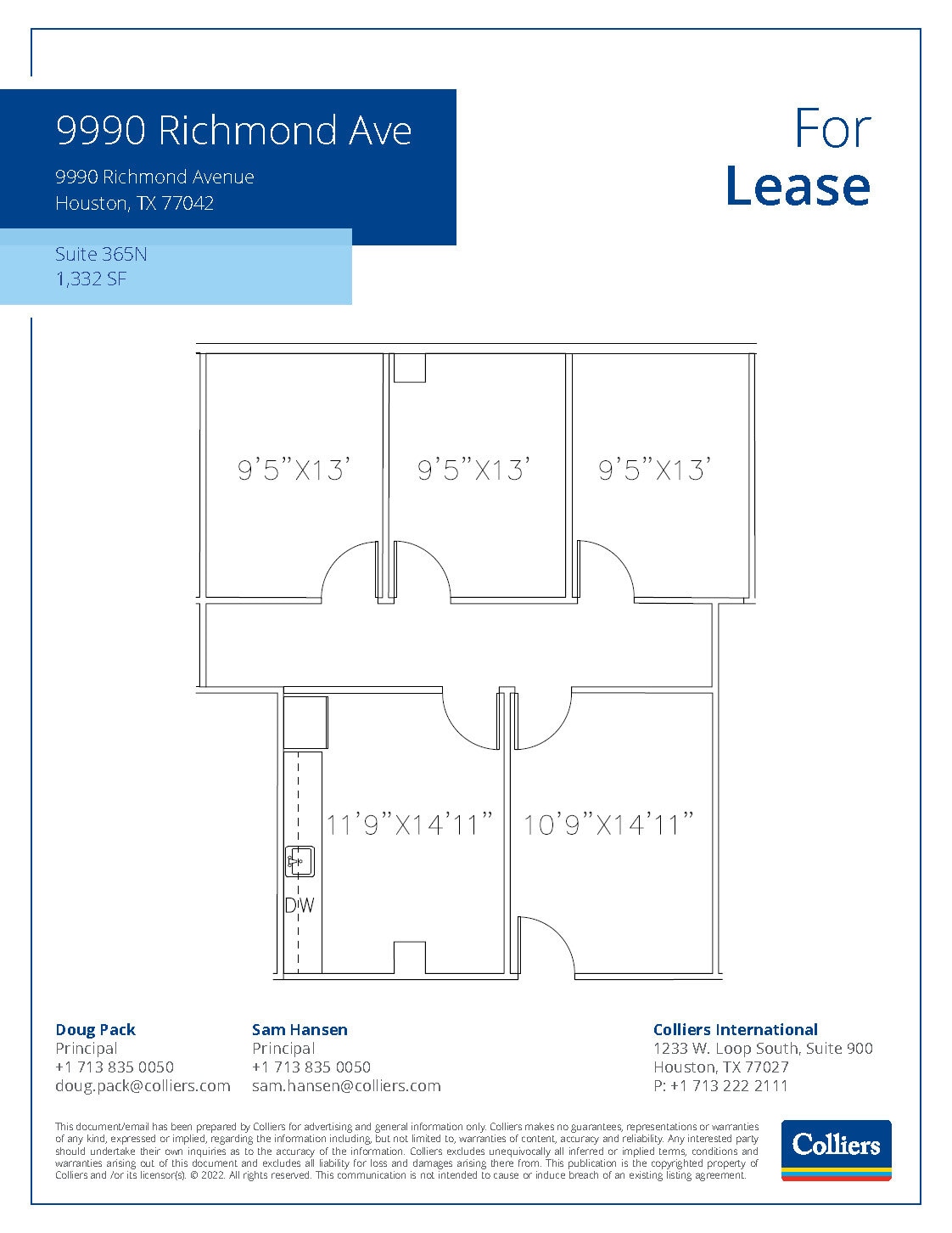 9990 Richmond Ave, Houston, TX for lease Floor Plan- Image 1 of 1