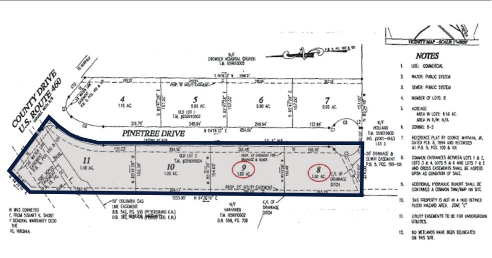 3030 US 460, Petersburg, VA for lease - Plat Map - Image 2 of 2