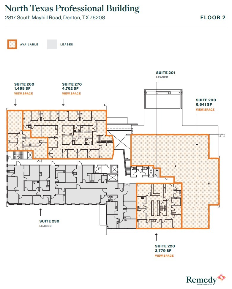 2817 S Mayhill Rd, Denton, TX for lease Floor Plan- Image 1 of 2