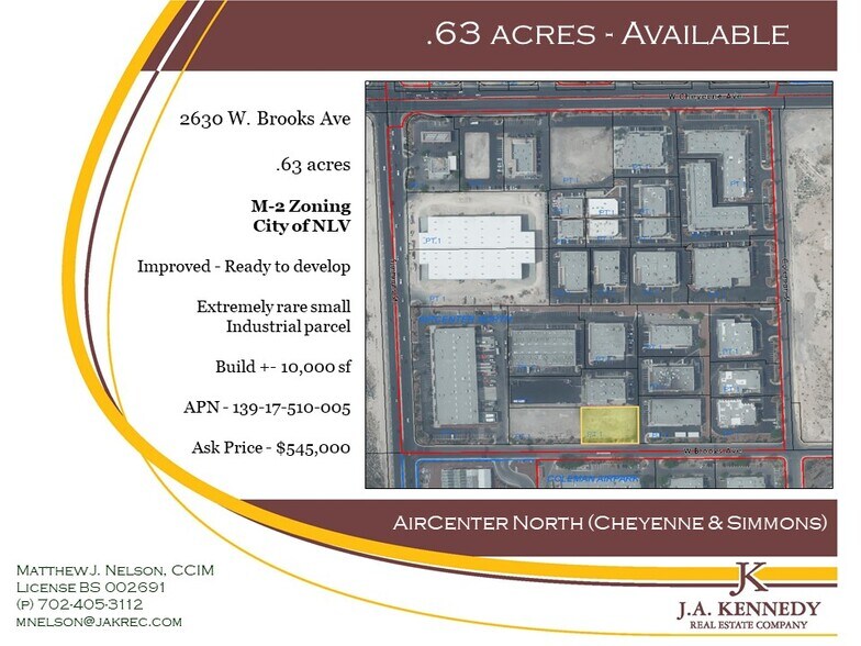 2630 W Brooks St, North Las Vegas, NV for sale - Building Photo - Image 1 of 1