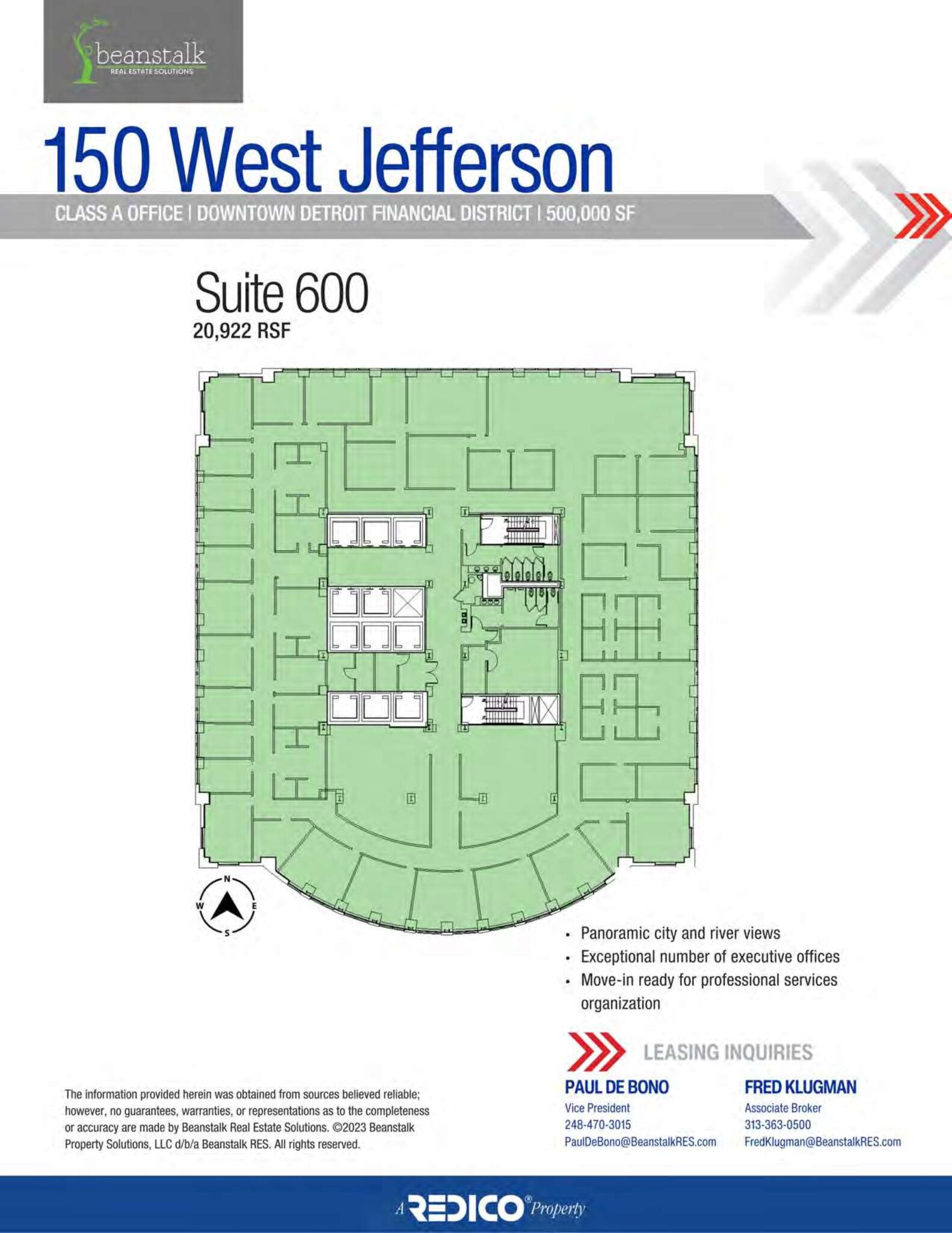 150 W Jefferson Ave, Detroit, MI for lease Site Plan- Image 1 of 1