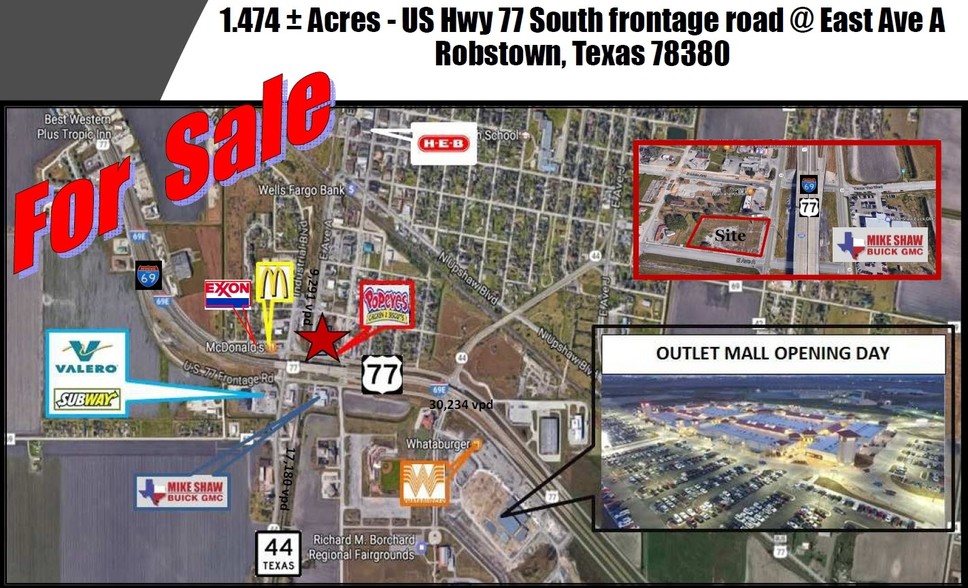 US 77, Robstown, TX for sale - Building Photo - Image 1 of 5