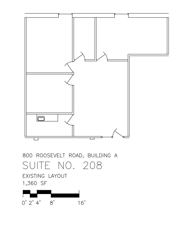 800 Roosevelt Rd, Glen Ellyn, IL for lease Floor Plan- Image 1 of 1