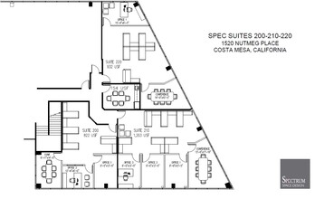 1520 Nutmeg Pl, Costa Mesa, CA for lease Floor Plan- Image 1 of 2