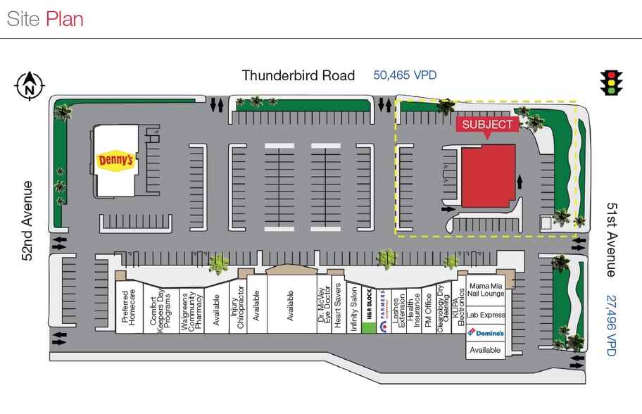 5105 W Thunderbird Rd, Glendale, AZ for lease - Site Plan - Image 3 of 5