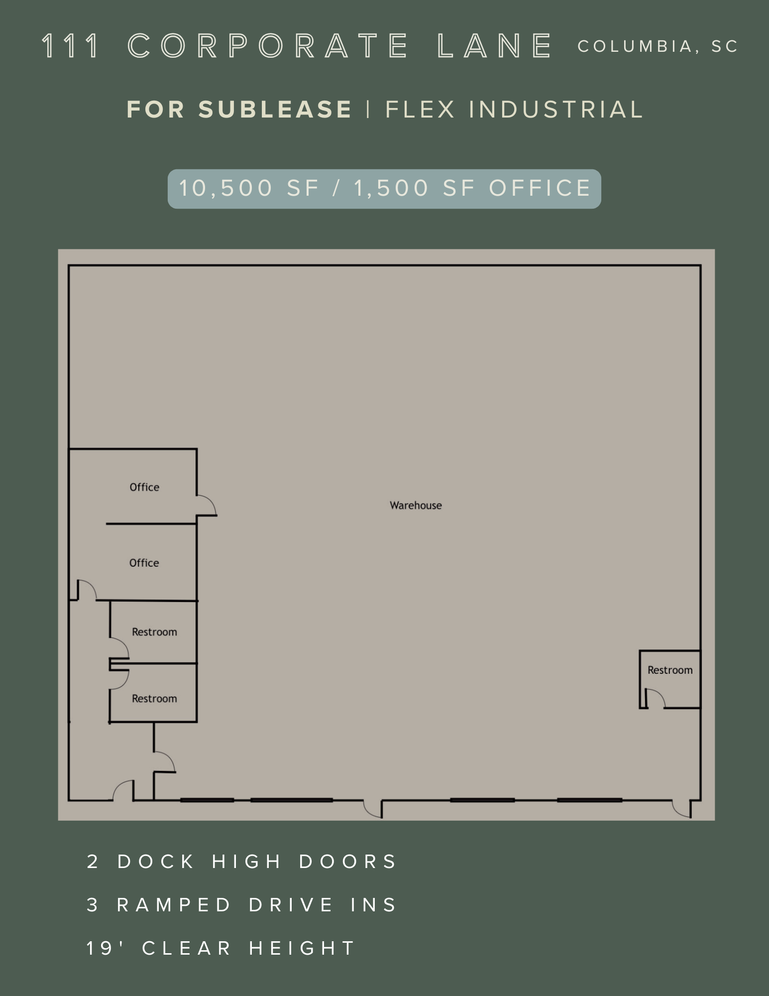 111 Corporate Ln, Columbia, SC for lease Floor Plan- Image 1 of 1