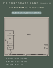 111 Corporate Ln, Columbia, SC for lease Floor Plan- Image 1 of 1