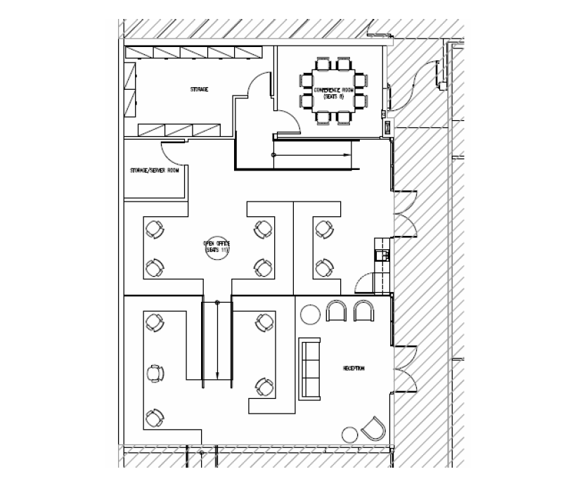 5815-5825 W Sunset Blvd, Hollywood, CA for lease Floor Plan- Image 1 of 4