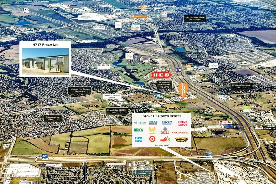 4717 Priem Ln, Pflugerville, TX for lease - Aerial - Image 2 of 3