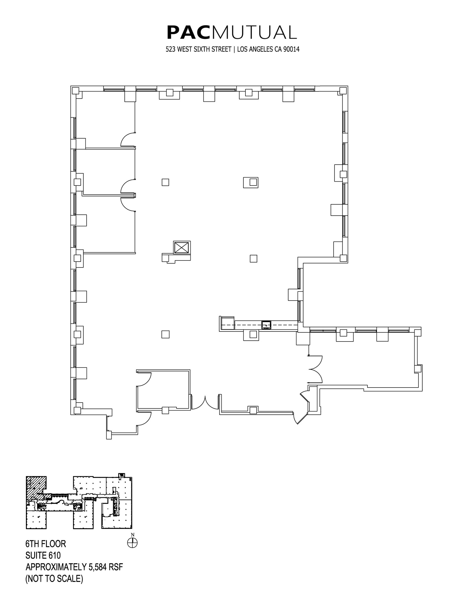 523 W 6th St, Los Angeles, CA for lease Floor Plan- Image 1 of 1