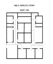 980 S Arroyo Park, Pasadena, CA for lease Floor Plan- Image 1 of 1