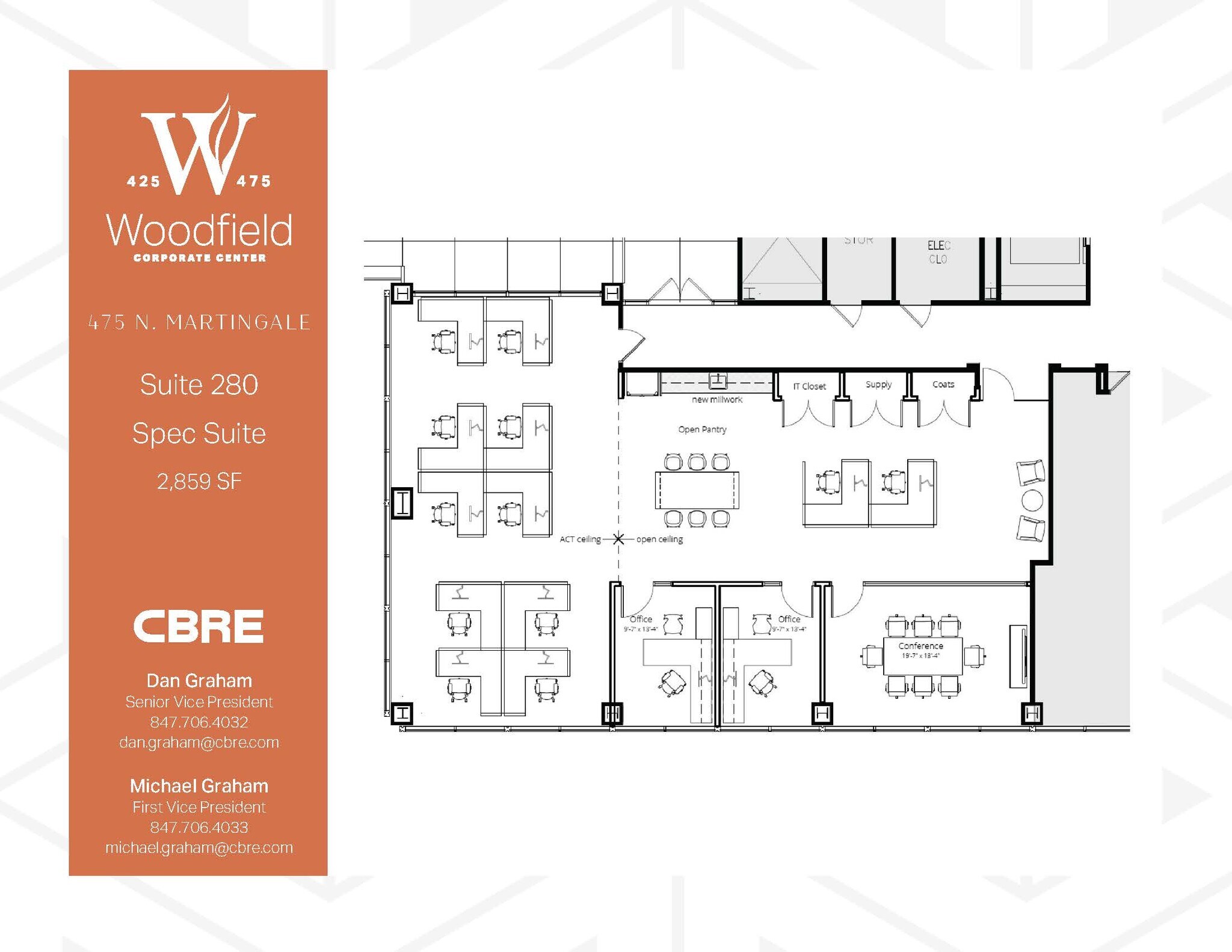 425 N Martingale Rd, Schaumburg, IL for lease Floor Plan- Image 1 of 1