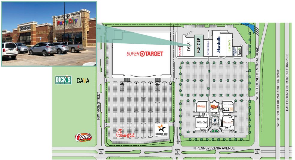 13720-13850 N Pennsylvania Ave, Oklahoma City, OK for lease - Site Plan - Image 2 of 2