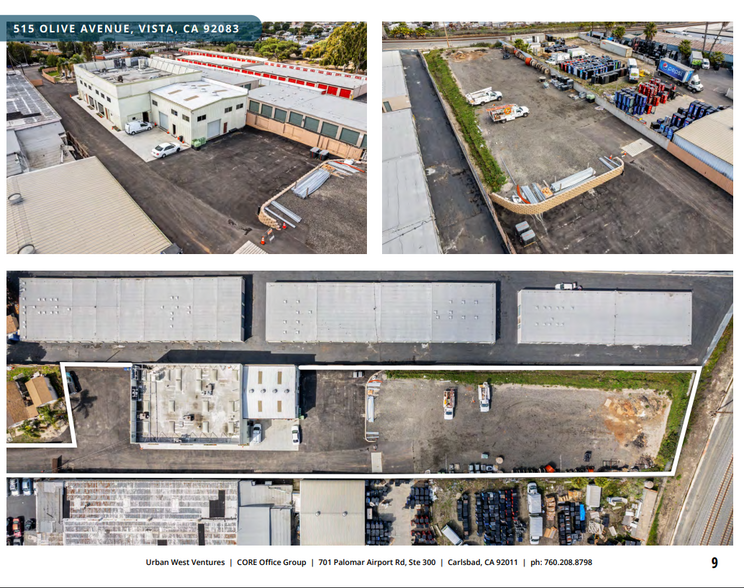 515 Olive Ave, Vista, CA for lease - Aerial - Image 2 of 6