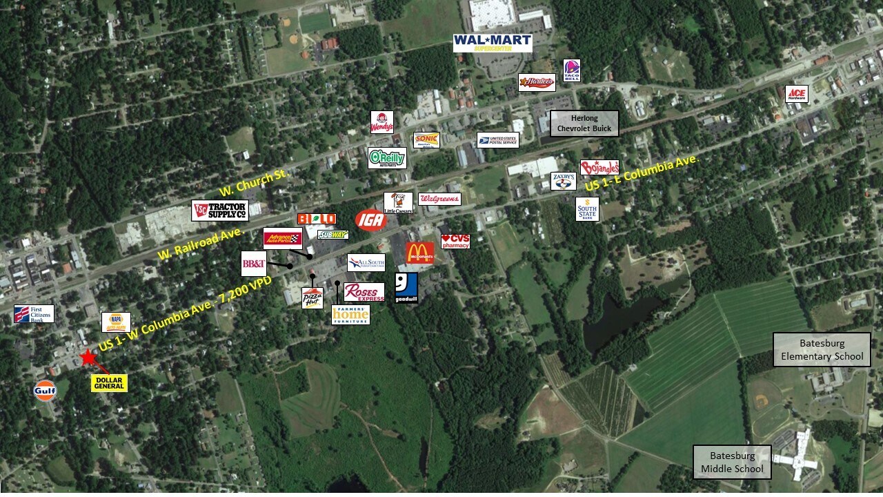 448 W Columbia Ave, Batesburg, SC 29006 Dollar General "PLUS" Store