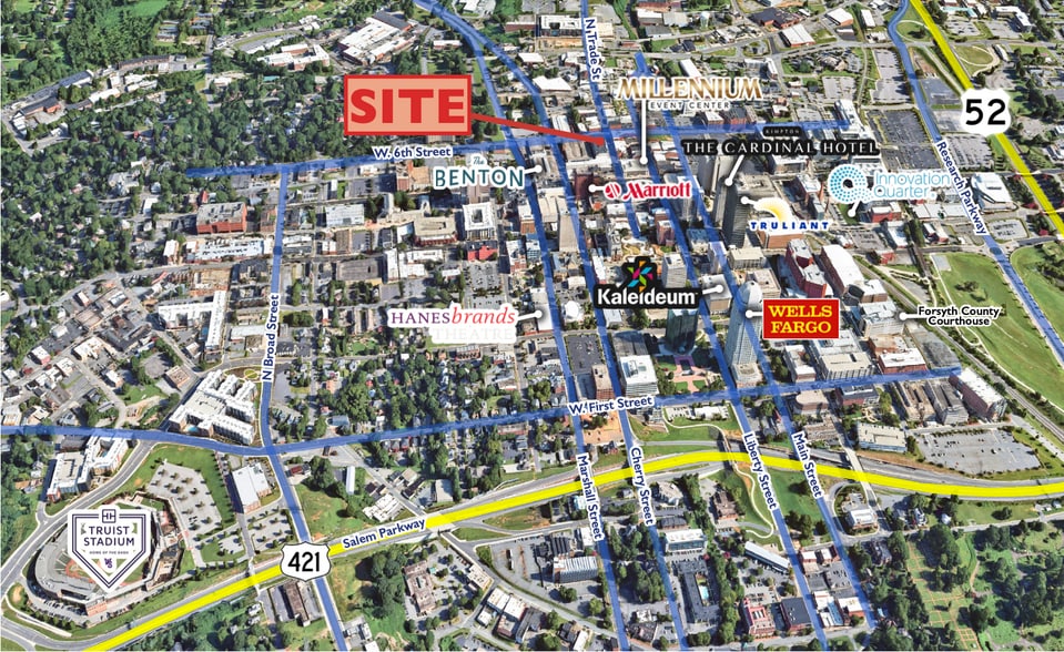 540 N Trade St, Winston-Salem, NC for lease - Building Photo - Image 2 of 6