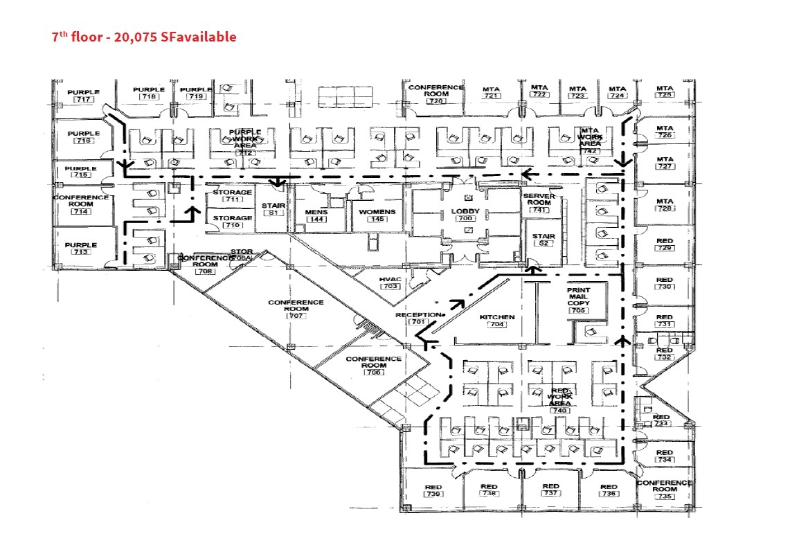 100 S Charles St, Baltimore, MD for lease Floor Plan- Image 1 of 1