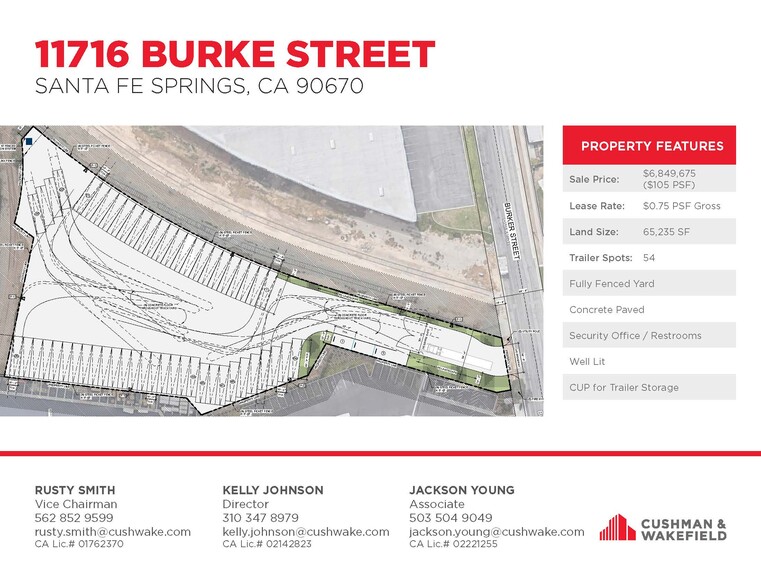 11716 Burke St, Santa Fe Springs, CA for lease - Site Plan - Image 2 of 3