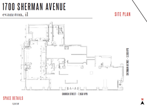 1700 Sherman Ave, Evanston, IL for lease Floor Plan- Image 1 of 1