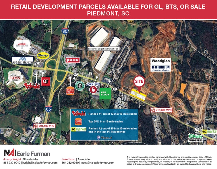 1505 Highway 86, Piedmont, SC for lease - Aerial - Image 1 of 3