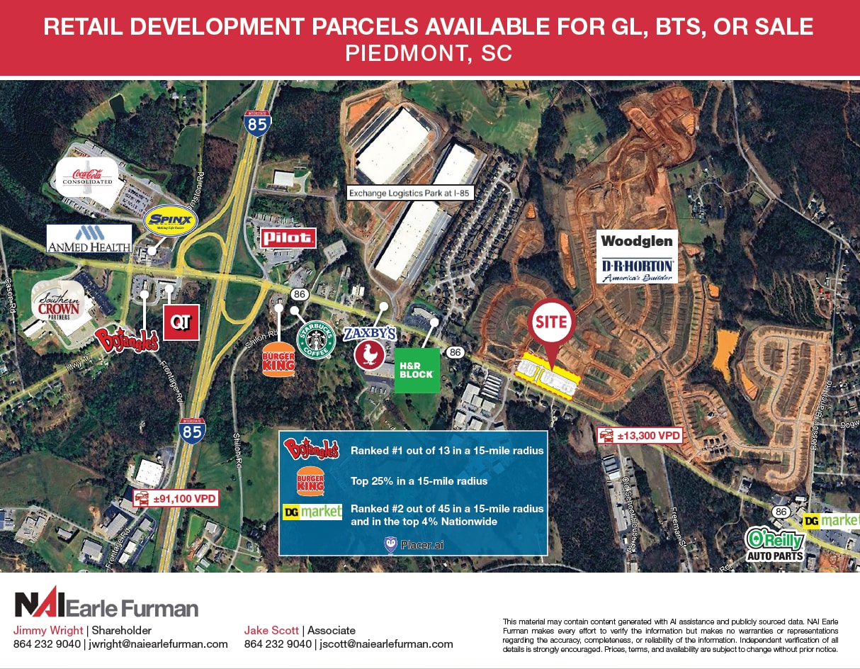 1505 Highway 86, Piedmont, SC for lease Aerial- Image 1 of 4